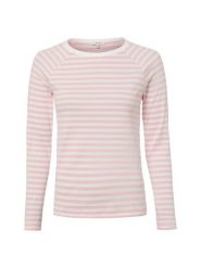 Opus Damska koszulka z długim rękawem - Sorka Kobiety Bawełna (100%) różowy w paski, 44. Czerwone t-shirty damskie Opus, bez wzorów, z bawełny, eleganckie, bez kołnierzyka. Za 199.95 zł.