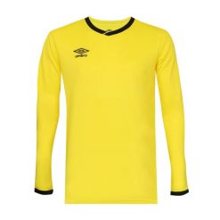 Koszulka Długo Rękawowa Umbro Mężczyzna. Żółte koszulki sportowe męskie Umbro, m, bez wzorów, z materiału, bez kołnierzyka, bez ramiączek, do piłki nożnej. Za 116.75 zł.