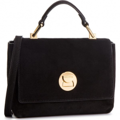 Torebka COCCINELLE - DD1 Liya Suede E1 DD1 58 40 01 Noir/Noir. Czarne torebki do ręki damskie Coccinelle, ze skóry. Za 1,149.90 zł.