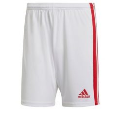 Spodenki piłkarskie męskie adidas Squadra 21 Short. Białe krótkie spodenki sportowe męskie Adidas, m, bez wzorów, do piłki nożnej. Za 59.00 zł.