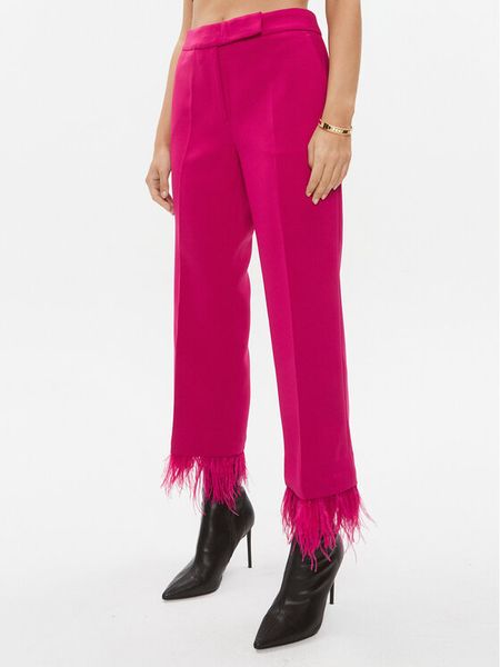 MICHAEL Michael Kors Spodnie materiałowe MH330K43GZ Różowy Regular Fit. Czerwone spodnie materiałowe damskie MICHAEL Michael Kors, bez wzorów, z materiału. Za 1,479.00 zł.