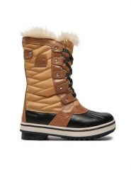Sorel Śniegowce Youth Tofino II NY2419 Brązowy. Brązowe buty zimowe dziewczęce Sorel, z materiału, bez zapięcia. Za 469.00 zł.