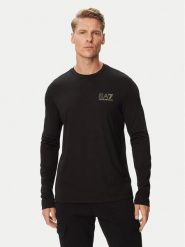 EA7 Emporio Armani Longsleeve 7M002240 AF13739 UC001 Czarny Regular Fit. Czarne bluzki z długim rękawem męskie EA7 Emporio Armani, m, bez wzorów, z wiskozy, bez kołnierzyka. Za 453.99 zł.