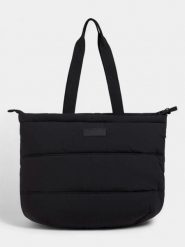 Torba Shopper Damska Fundango Skylar. Czarne torebki shopper damskie Fundango, bez wzorów, biznesowe, pikowane, bez dodatków. Za 159.90 zł.