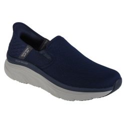 Buty sportowe Sneakersy męskie, Skechers D'Lux Walker-Orford Slip-ins. Niebieskie buty sportowe męskie Skechers, bez zapięcia, trekkingowe. Za 399.99 zł.