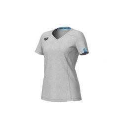 Koszulka damska Arena Team T-Shirt Panel. Szare koszulki sportowe damskie Arena, xs, bez wzorów, z bawełny, bez kołnierzyka, bez ramiączek, na fitness i siłownię. Za 99.00 zł.