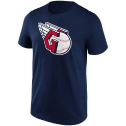 T-Shirt MLB Cleveland Guardians New Era bleu marine. Niebieskie t-shirty męskie New Era, na lato, m, bez wzorów, z materiału, eleganckie, bez kołnierzyka. Za 126.50 zł.