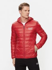 EA7 Emporio Armani Kurtka puchowa 8NPB02 PN29Z 1461 Czerwony Regular Fit. Czerwone kurtki męskie EA7 Emporio Armani, l, bez wzorów, z puchu, bez kaptura. Za 589.99 zł.