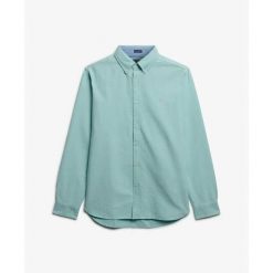 Koszula z długim rękawem Superdry Preppy Oxford. Zielone koszule męskie Superdry., xl, bez wzorów, eleganckie, bez kołnierzyka, bez ramiączek. Za 268.85 zł.
