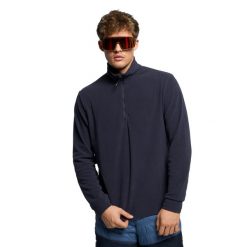 Bluza męska CMP 3G28037N. Niebieskie bluzy męskie CMP, l, bez wzorów, z polaru, bez kaptura, narciarskie. Za 98.99 zł.