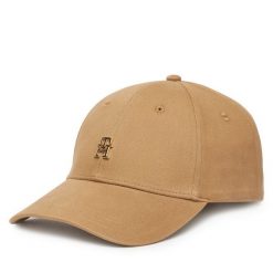 Czapka z daszkiem Tommy Hilfiger. Brązowe czapki i kapelusze damskie Tommy Hilfiger, bez wzorów. Za 189.99 zł.