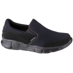 Buty sportowe Sneakersy męskie, Skechers Equalizer. Czarne buty sportowe męskie Skechers, bez zapięcia, trekkingowe. Za 309.99 zł.