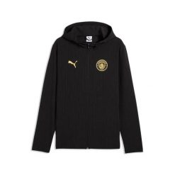 Kurtka dresowa Manchester City 2026/27. Czarne kurtki męskie Puma, m, bez wzorów, z dresówki, na fitness i siłownię. Za 431.00 zł.