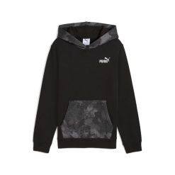 Młodzieżowa bluza z kapturem Essentials Camo PUMA. Czarna bluzy męskie Puma, m, bez wzorów, z dzianiny, z kapturem. Za 214.95 zł.