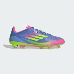Buty F50 Pro FG. Czerwone buty sportowe męskie Adidas, z materiału, bez zapięcia, do piłki nożnej. Za 699.00 zł.