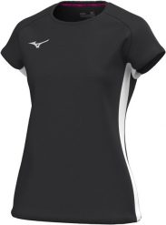 Koszulka damska Mizuno MZNRB. Czarne koszulki sportowe damskie Mizuno, m, bez wzorów, z materiału, bez kołnierzyka, bez ramiączek, do biegania. Za 167.00 zł.