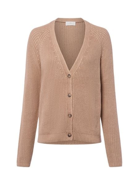 Fynch-Hatton Kardigan damski Kobiety Bawełna brązowy jednolity, L. Brązowe kardigany damskie Fynch-Hatton, l, bez wzorów, z bawełny, eleganckie, długie. Za 449.95 zł.