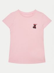 Guess T-Shirt J5RI44 J1314 Różowy Regular Fit. Czerwone t-shirty i topy dla dziewczynek Guess, z aplikacjami, z bawełny, bez ramiączek. Za 69.99 zł.