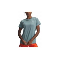 Koszulka T-Shirt Damski Under Armour Treningowy Szybkoschnący Lekki. Koszulki sportowe damskie Under Armour, bez wzorów, bez kołnierzyka, bez ramiączek, do biegania. W wyprzedaży za 81.75 zł.