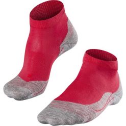 Skarpety damskie Falke RU4. Czerwone skarpety damskie Falke, bez wzorów, z materiału. Za 99.00 zł.