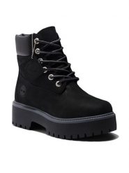 Timberland Trapery Stone Street 6In Wp TB0A5RH50151 Czarny. Czarne śniegowce i trapery damskie Timberland, z nubiku. Za 809.99 zł.