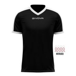 Koszulka piłkarska dla dorosłych Givova Revolution Interlock. Białe koszulki sportowe męskie Givova, s, bez wzorów, bez kołnierzyka, bez ramiączek, do piłki nożnej. Za 32.40 zł.