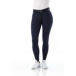 Damskie spodnie do jazdy konnej Equithème Bella. Niebieskie spodnie materiałowe damskie EQUITHÈME, bez wzorów, do jazdy konnej. W wyprzedaży za 293.75 zł.
