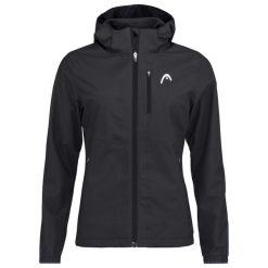 Damska bluza dresowa Head Coach. Czarne kurtki sportowe damskie Head, bez wzorów, z dresówki, bez kaptura, tenisowe. W wyprzedaży za 382.50 zł.