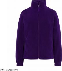 JHK FLRL300 - Bluza polarowa damska, taliowana, z suwakiem i dwoma zapinanymi kieszeniami - purpurowy XS. Fioletowe bluzy damskie JHK, xs, bez wzorów, z polaru, bez kaptura. Za 58.74 zł.
