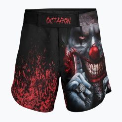 Spodenki treningowe męskie Octagon Make Terror Have Fun MMA. Czarne krótkie spodenki sportowe męskie OCTAGON, m, bez wzorów, z materiału, na fitness i siłownię. Za 159.99 zł.