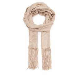 Szalik Guess. Brązowe szaliki i chusty damskie Guess, z aplikacjami. Za 289.99 zł.