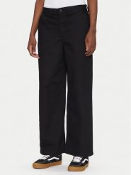 Vans Kuloty Palmer VN000HGKBLK1 Czarny Regular Fit. Czarne spodnie materiałowe damskie Vans, bez wzorów, z bawełny. Za 179.99 zł.