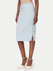 Rinascimento Spódnica ołówkowa CFC0127985003 Błękitny Slim Fit. Niebieskie spódnice damskie Rinascimento, xs, bez wzorów, z syntetyku, ołówkowe. Za 379.99 zł.