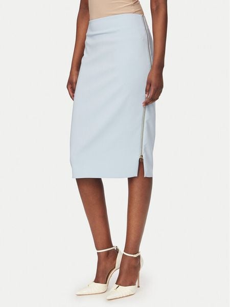 Rinascimento Spódnica ołówkowa CFC0127985003 Błękitny Slim Fit. Niebieskie spódnice damskie Rinascimento, xs, bez wzorów, z syntetyku, ołówkowe. Za 290.99 zł.