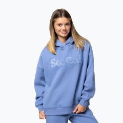 Bluza damska Pitbull So Cal Hooded. Niebieskie bluzy damskie PITBULL, l, bez wzorów, z bawełny, bez kaptura. Za 209.99 zł.