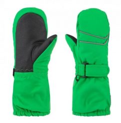 Rękawiczki dziecięce Loap Rubyk Green. Zielone rękawiczki dziecięce ÀLG, bez wzorów, z dzianiny. Za 122.99 zł.