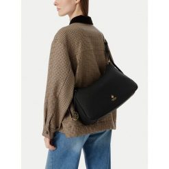 Torebka Beverly Hills Polo Club. Czarne torebki do ręki damskie Beverly Hills Polo Club, bez wzorów, bez dodatków. Za 179.99 zł.
