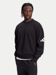 Adidas Bluza Essentials JF3542 Czarny Loose Fit. Czarne bluzy męskie Adidas, m, bez wzorów, z bawełny, bez kaptura. Za 189.99 zł.