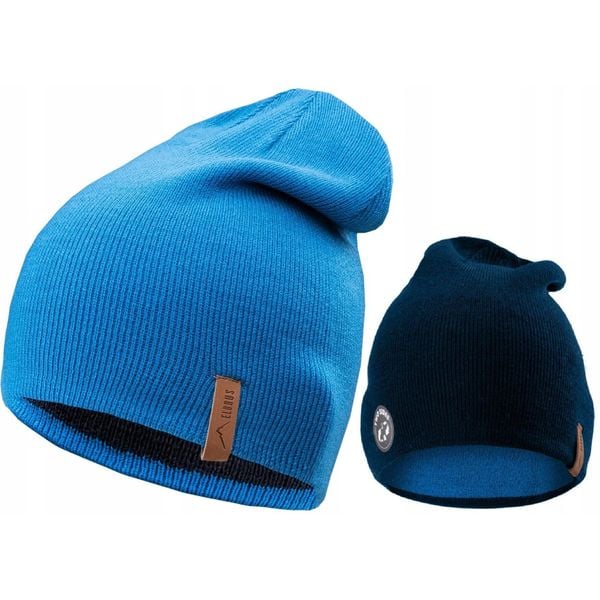 Czapka zimowa Elbrus dwustronna. Niebieskie czapki i kapelusze męskie ELBRUS, na zimę, bez wzorów, sportowe. Za 64.35 zł.