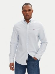 Tommy Jeans Koszula DM0DM21298 Błękitny Regular Fit. Niebieskie koszule męskie Tommy Jeans, l, bez wzorów, z bawełny, bez kołnierzyka, bez ramiączek. Za 249.99 zł.