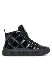 Geox Sneakersy J Laquinny J56M3F 000HH C9999 S Czarny. Czarne buty sportowe dziewczęce Geox, bez wzorów, ze skóry, bez zapięcia. Za 199.99 zł.