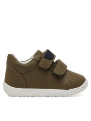 Geox Sneakersy B Macchia B254NB 00085 C3012 Khaki. Brązowe buty sportowe chłopięce Geox, bez wzorów, ze skóry, bez zapięcia. Za 149.99 zł.