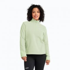 Bluza polarowa damska Jack Wolfskin Taunus 100 Full Zip. Zielone bluzy damskie Jack Wolfskin, xs, bez wzorów, z materiału, bez kaptura. Za 219.99 zł.