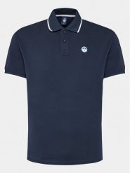 North Sails Polo 692452 Granatowy Regular Fit. Niebieskie koszulki polo męskie North Sails, m, bez wzorów, z bawełny, bez ramiączek. Za 189.99 zł.