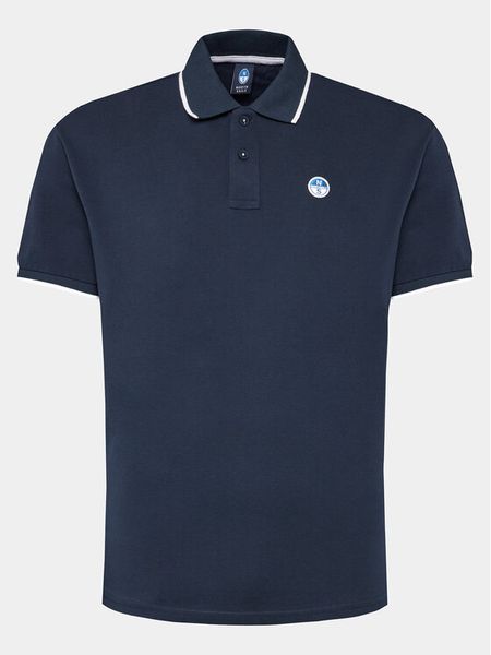 North Sails Polo 692452 Granatowy Regular Fit. Niebieskie koszulki polo męskie North Sails, m, bez wzorów, z bawełny, bez ramiączek. Za 189.99 zł.