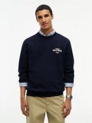 Tommy Hilfiger Bluza Mężczyźni Bawełna niebieski, M. Niebieskie bluzy męskie Tommy Hilfiger, m, bez wzorów, z bawełny, bez kaptura. Za 409.95 zł.