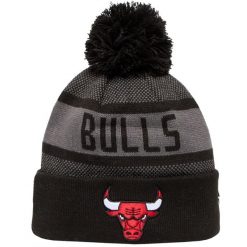 Czapka męska Jake Cuff Beanie Chicago Bulls Hat. Szare czapki i kapelusze męskie New Era, bez wzorów, z materiału, sportowe. Za 149.99 zł.
