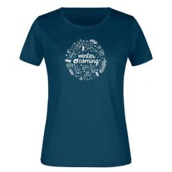 Damska koszulka Jm Winter Petrol Blue. Niebieskie koszulki sportowe damskie YB SPORTS, m, bez wzorów, z bawełny, bez kołnierzyka, bez ramiączek, trekkingowe. Za 141.99 zł.