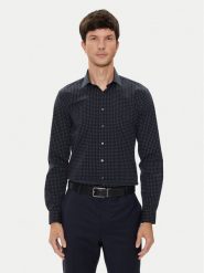 Calvin Klein Koszula K10K113163 Granatowy Slim Fit. Niebieskie koszule męskie Calvin Klein, m, bez wzorów, z bawełny, bez kołnierzyka, bez ramiączek. Za 199.99 zł.
