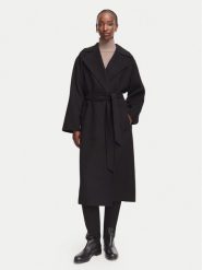 Weekend Max Mara Płaszcz wełniany Operoso 2625016011 Czarny Regular Fit. Czarne płaszcze damskie Weekend Max Mara, na zimę, bez wzorów, z wełny, bez kaptura. Za 2,879.00 zł.